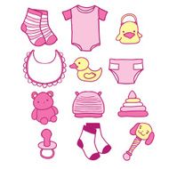 hand drawn baby icons N5