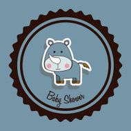 Baby shower design N164