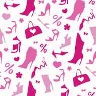 Women shoes Seamless pattern N2