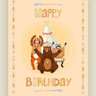 american indian birthday card