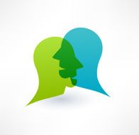 Community icon Dialogue concept Logo design
