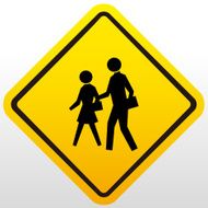 Children crossing sign