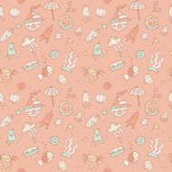 Summer seamless pattern N3