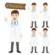 Doctor character set vector N6