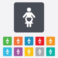 Pregnant sign icon Pregnancy symbol N7