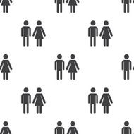 man and woman vector seamless pattern