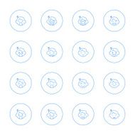 emoticon of baby face icons