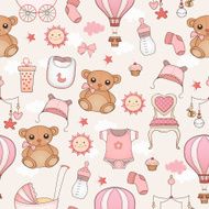 Seamless newborn pattern N2