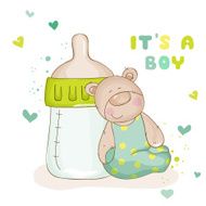 Baby Shower or Arrival Cards - Cute Bear