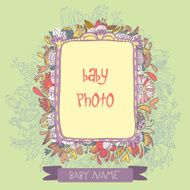 Baby Arrival Card with place for your text and photo