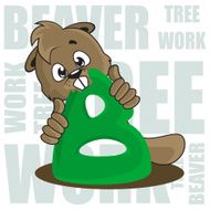 Beaver Vector illustration