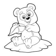 Coloring book (panda)