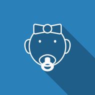 baby girl icon