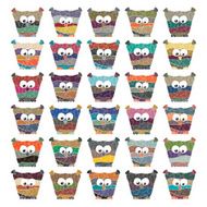 Colorful owls Vector set on white background