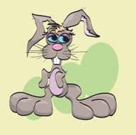 Easter Bunny - Vector Cartoon