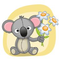 Koala with flowers N4