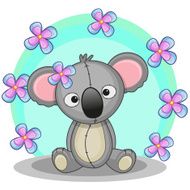 Koala with flowers N5