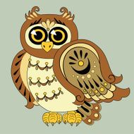 Decorative Vector Owl