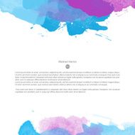 Vector watercolor template N72