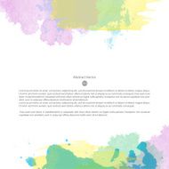 Vector watercolor template N73