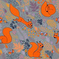 Squirrels in the woods