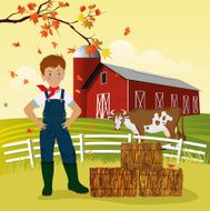 Farmer and A Cow