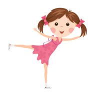 Little figure skating girl