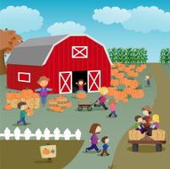 At the pumpkin patch