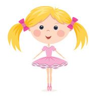 Little ballerina girl