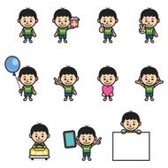 Boy character various poses N2