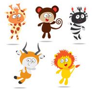 Kids wearing zoo animal costumes