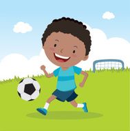 Boy playing soccer N8