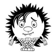Cute Cartoon Hedgehog N5