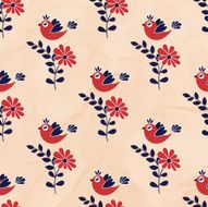 Seamless pattern with birds N3