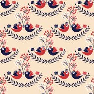 Seamless pattern with birds N4