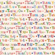 Thank you Colorful seamless pattern