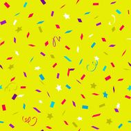 Color bright pattern with flying graphic elements