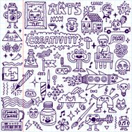 Creativity Activities Funny Doodle Cartoon Set 1 Arts and Crafts