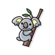 animal koala doodle N2