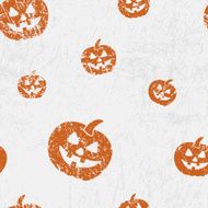 Vector seamless halloween pattern with pumkins (Jack lantern)