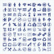 doodle public sign icon