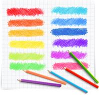 Set of colored doodle sketch banners N2