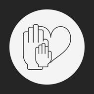 Donation line icon N178