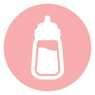 Baby milk bottle icon N2