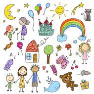 Vector Children Drawings N2