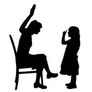 Vector silhouette of family N302