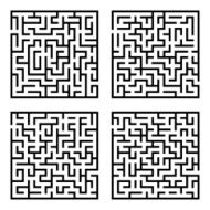 Set of mazes labyrinths N3