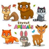 Cute Cartoon Forest Animals N2