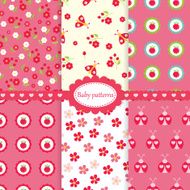 Set of abstract seamless patterns N2
