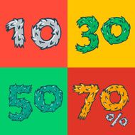 Hot Sale poster with percent discount